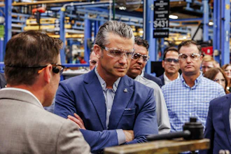 Secretary of War Pete Hegseth visited Oshkosh, Wisconsin, as part of the administration's nationwide “Arsenal of Freedom” tour.