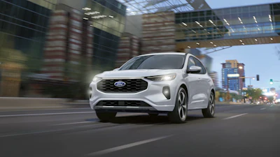 This photo provided by Ford shows the Escape, which is in its last year of production. The small SUV offers comfortable seating, a smooth ride quality, and easy-to-use controls as well as hybrid and plug-in powertrain options.