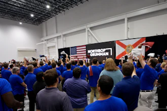 Northrop Grumman employees celebrated a new Florida facility with federal, state and local officials during an employee engagement event.