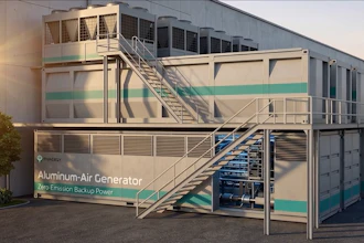 Phinergy's Aluminum-Air Generator depicted in a data center application.