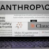 Pages from the Anthropic website and the company's logos are displayed on a computer screen in New York, Feb. 26, 2026.