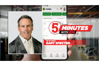 Gary Specter, CEO of Limble, featured in 5 Minutes with Ien interview segment with mobile app interface