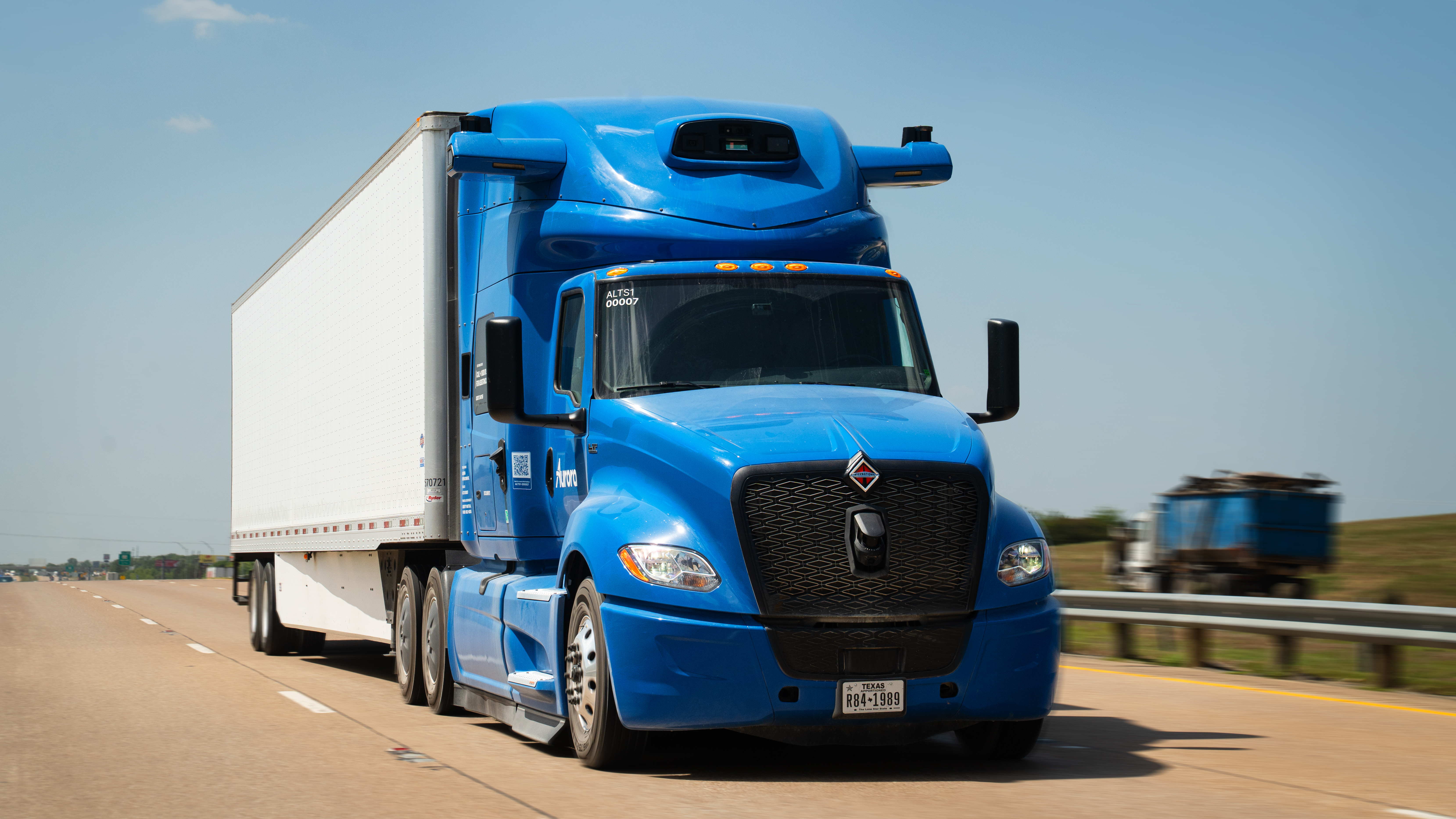 International Driverless Three Quarter Pass Side