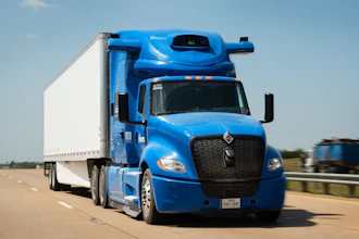 International Driverless Three Quarter Pass Side