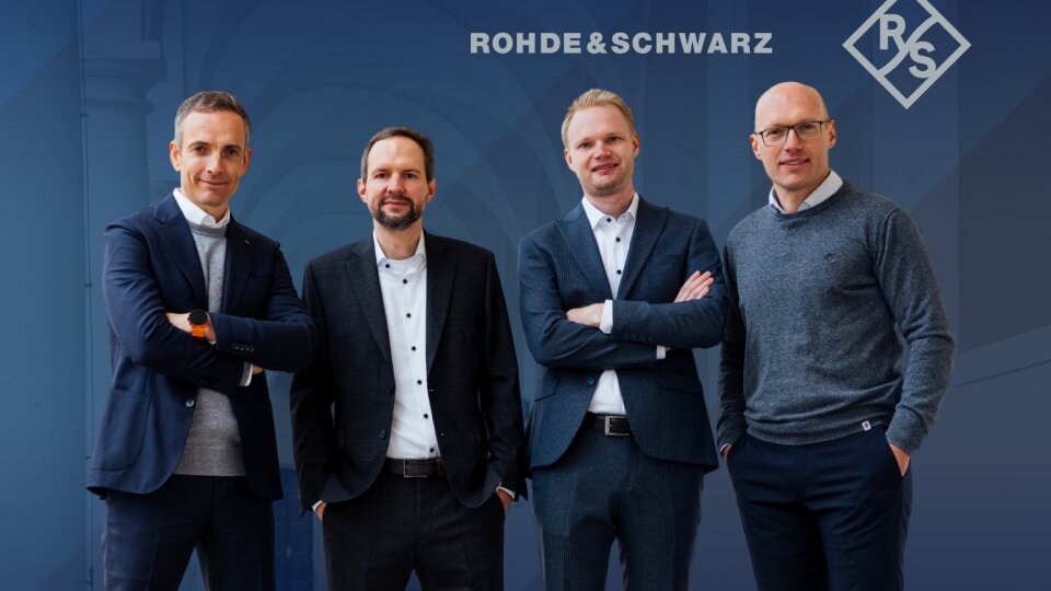 From left: Dr. Thomas Bohne (Rohde & Schwarz), Dr. Kai-Uwe Storek (Neosat), Dr. Robert Wünsche (Phytronic) and Dr. Steffen Bittner (INRADIOS).