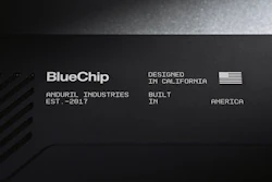 BlueChip branding by Anduril Industries, designed in California, established 2017, built in America