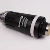 Black cylindrical thermal imaging camera with white text and metallic end caps