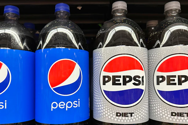 Plastic bottles of Pepsi at a grocery store in New York, Nov. 15, 2023.