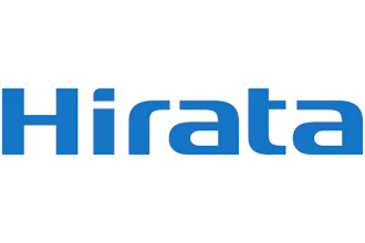 Hirata blue wordmark logo