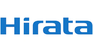 Hirata blue wordmark logo