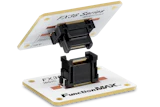 FunctionMAX electronic connector adapter with dual black socket modules and gold-trimmed white circuit board bases